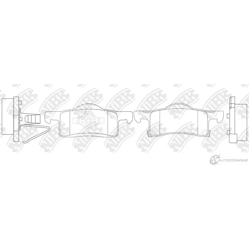 Тормозные колодки дисковые, комплект NIBK 501449898 PN0620 NGF3 1 изображение 0