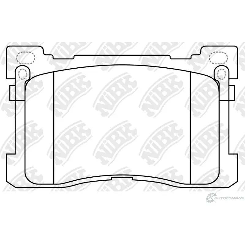 Тормозные колодки дисковые, комплект NIBK 1436738104 PN0629 BT3OJ 5