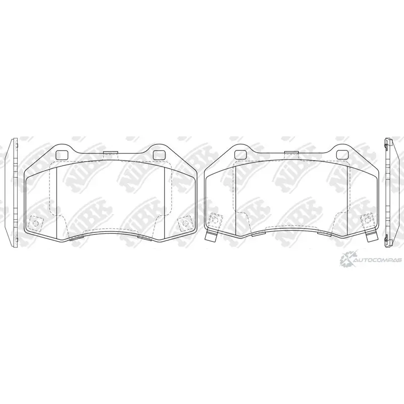 Тормозные колодки дисковые, комплект NIBK VZ 1ZKI8 PN0636 3835087 изображение 0