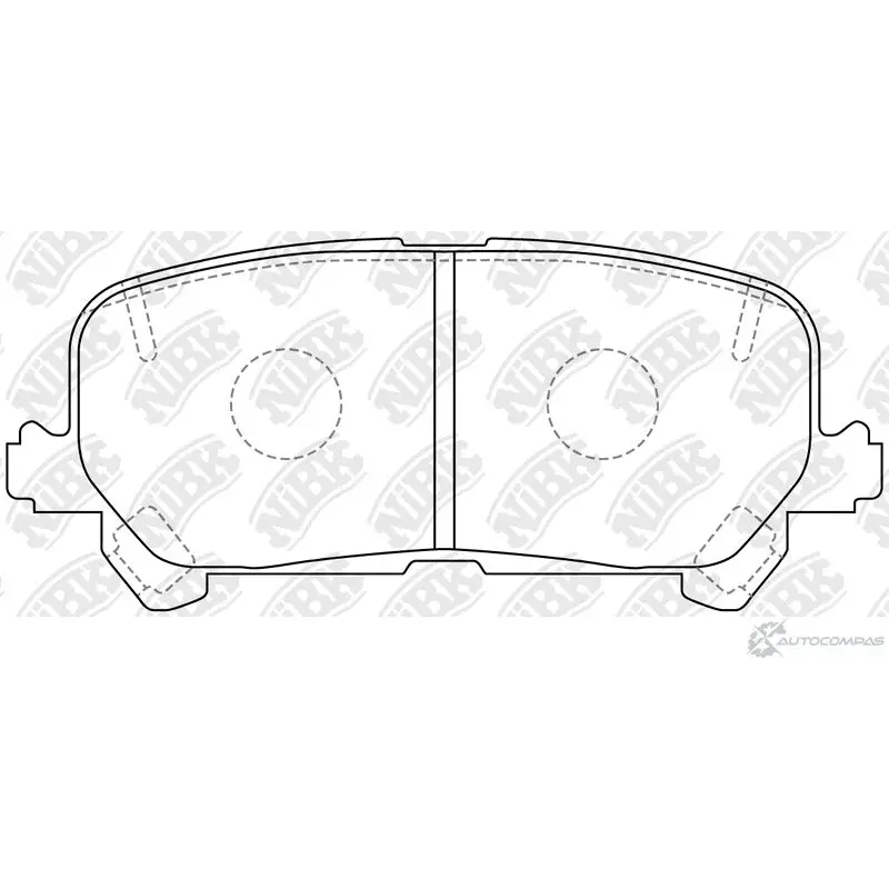 Тормозные колодки дисковые, комплект NIBK Q ECIS 1436738106 PN0646 изображение 0