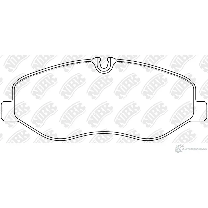 Тормозные колодки дисковые, комплект NIBK PN0653 WNA 4E4X 3835096