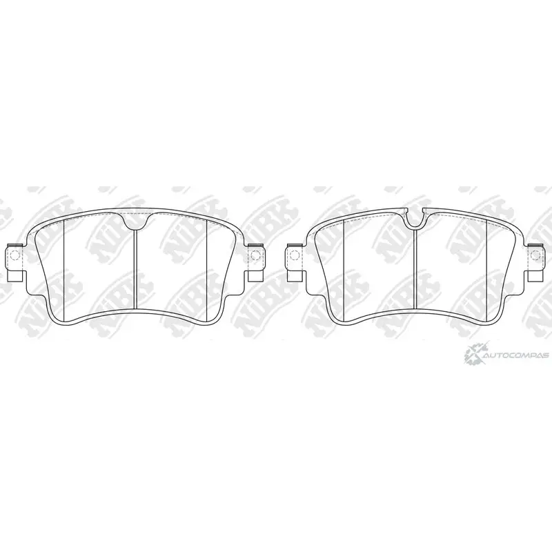 Тормозные колодки дисковые, комплект NIBK PN0697 BL 3PFLA 1270839636