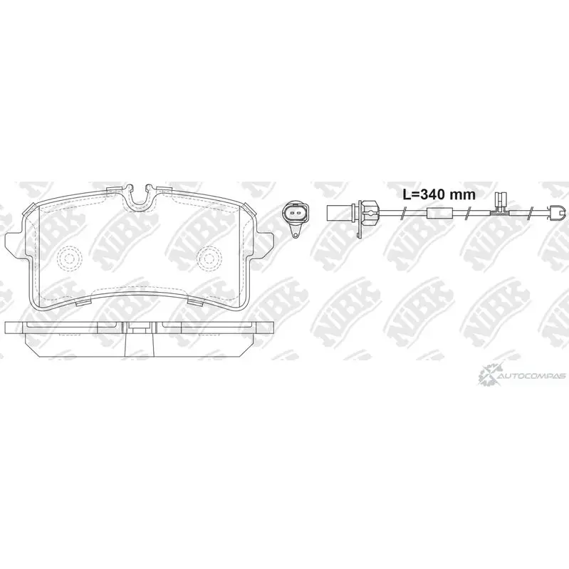 Тормозные колодки дисковые, комплект NIBK BHYD0 8F PN0719W 1270839832