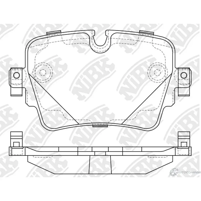 Тормозные колодки дисковые, комплект NIBK 1270839870 PN0723 0 NLMM изображение 0