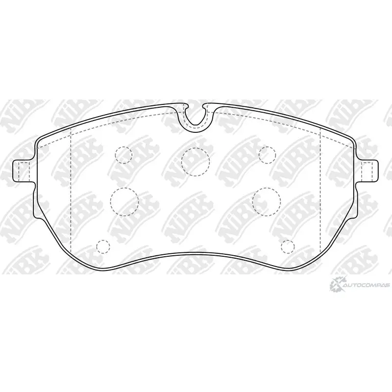 Тормозные колодки дисковые, комплект NIBK 1436738128 QXY 0W PN0737
