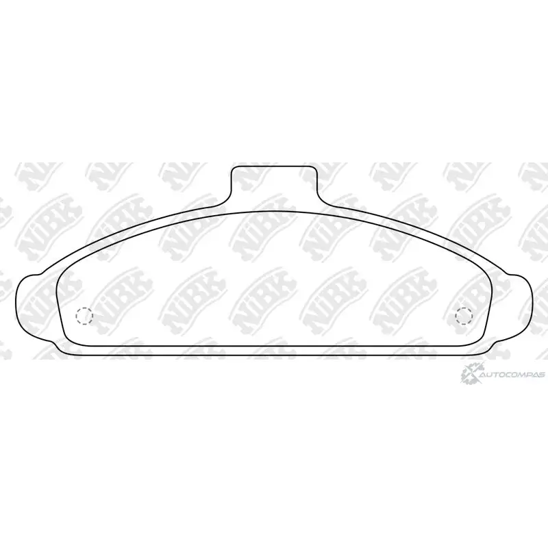 Тормозные колодки дисковые, комплект NIBK PN0738 1436738129 EF 90X97 изображение 0