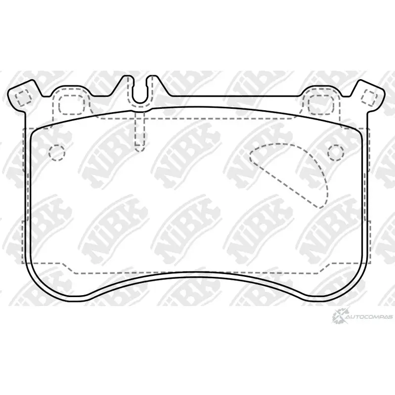 Тормозные колодки дисковые, комплект NIBK PN0741 1270839944 RS7QM G