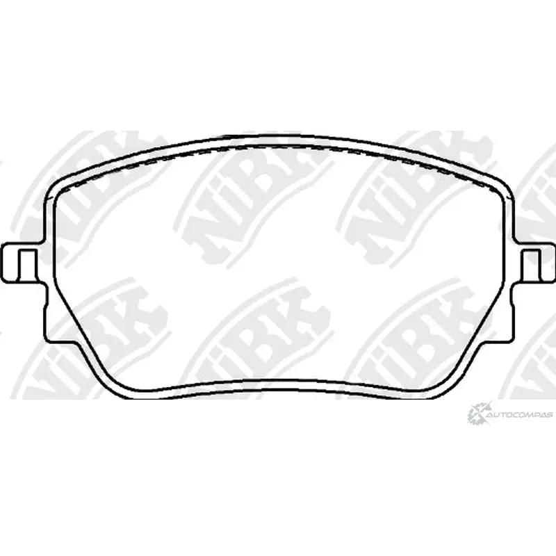 Тормозные колодки дисковые, комплект NIBK PN0758 1437122842 4WB3O W
