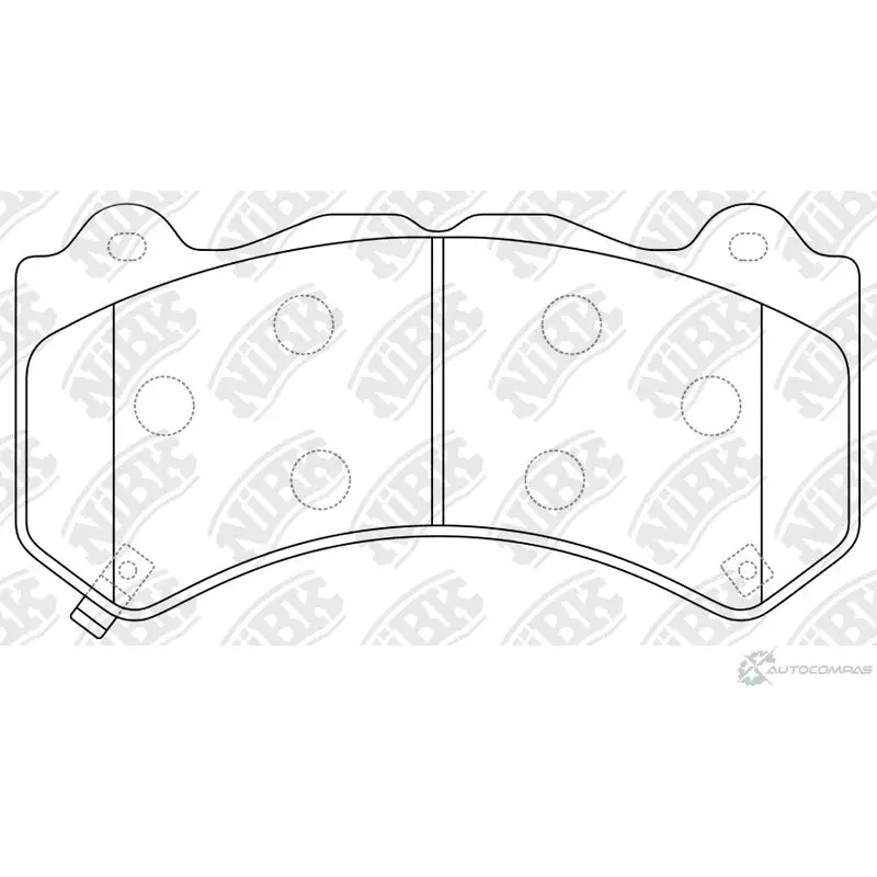 Тормозные колодки дисковые, комплект NIBK C L12WE 1436738164 PN0801