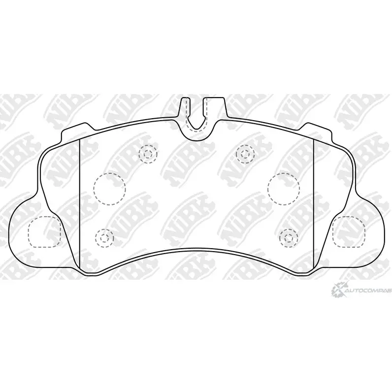 Тормозные колодки дисковые, комплект NIBK 1436738174 PN0863 EW GSF3S