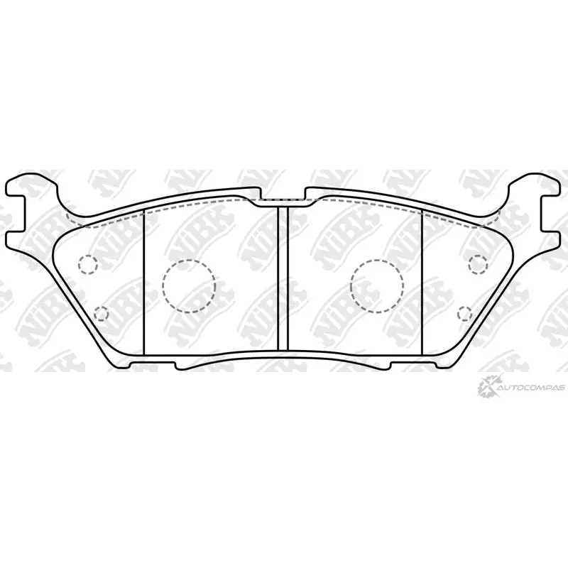 Тормозные колодки дисковые, комплект NIBK PN0879 20I 558 1436738184