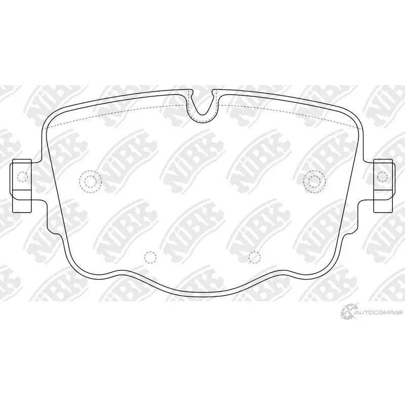 Тормозные колодки дисковые, комплект NIBK 06AC72 5 PN0896 1437122877