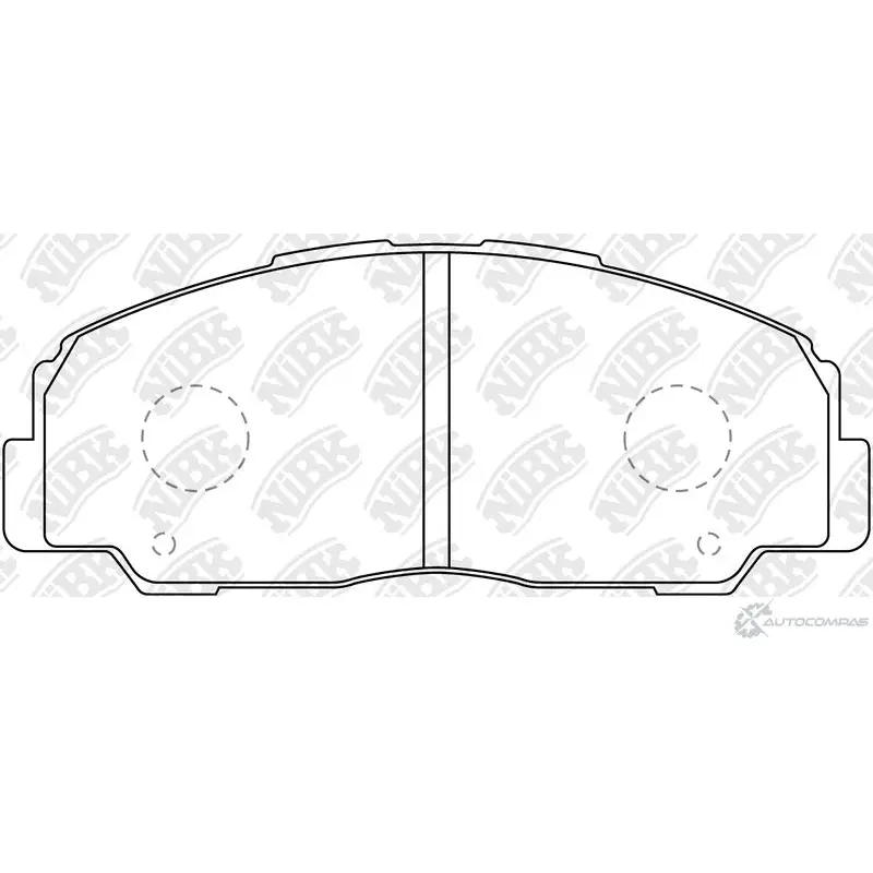 Тормозные колодки дисковые, комплект NIBK PN1291 C8P V23 3835209 4582431704017