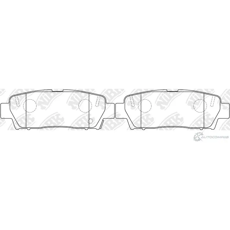 Тормозные колодки дисковые, комплект NIBK PN1323 T BUJN 4582409056742 3835213
