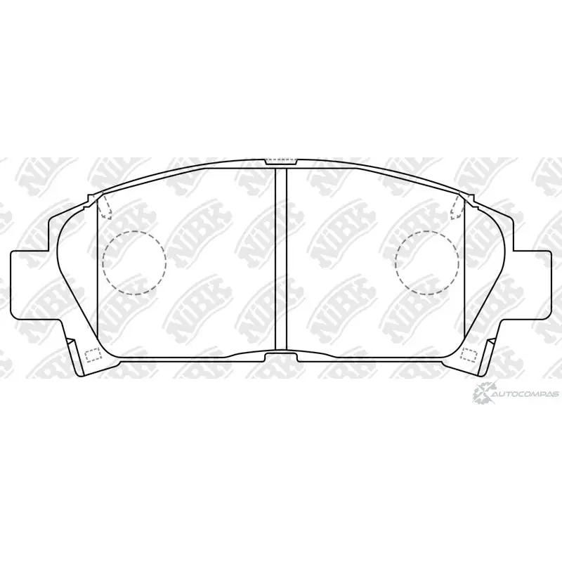 Тормозные колодки дисковые, комплект NIBK PN1362 BN U6J2 3835223 4582431705885