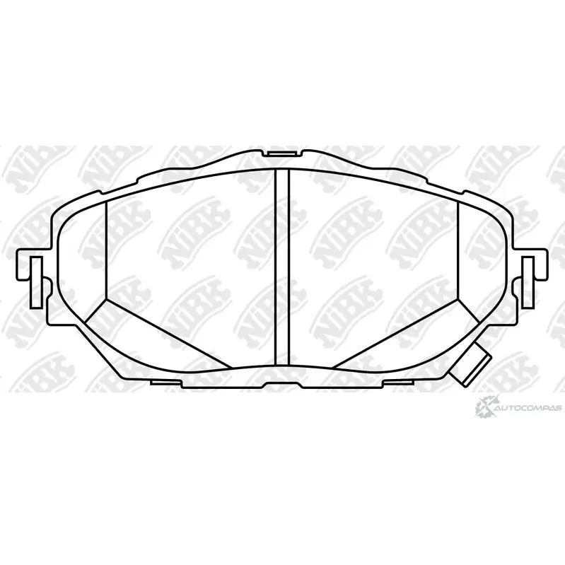 Тормозные колодки дисковые, комплект NIBK 1436738219 PN1858 5I FDK