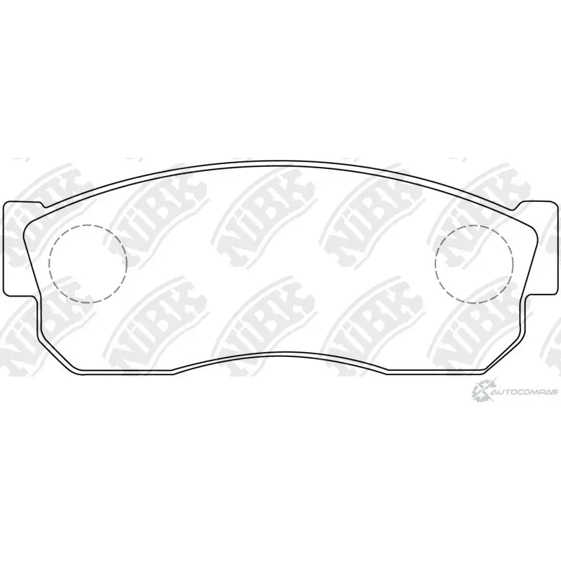 Тормозные колодки дисковые, комплект NIBK YRB KN 3835305 4582431705946 PN2080