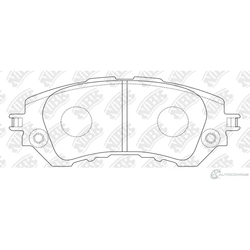 Тормозные колодки дисковые, комплект NIBK DS C1DT 3835309 4582431713293 PN21004 изображение 0