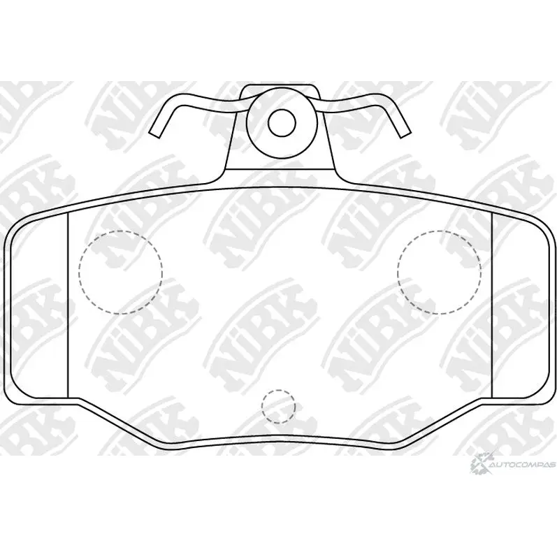 Тормозные колодки дисковые, комплект NIBK PN2214 3835327 EK1E KQ 4582431702945