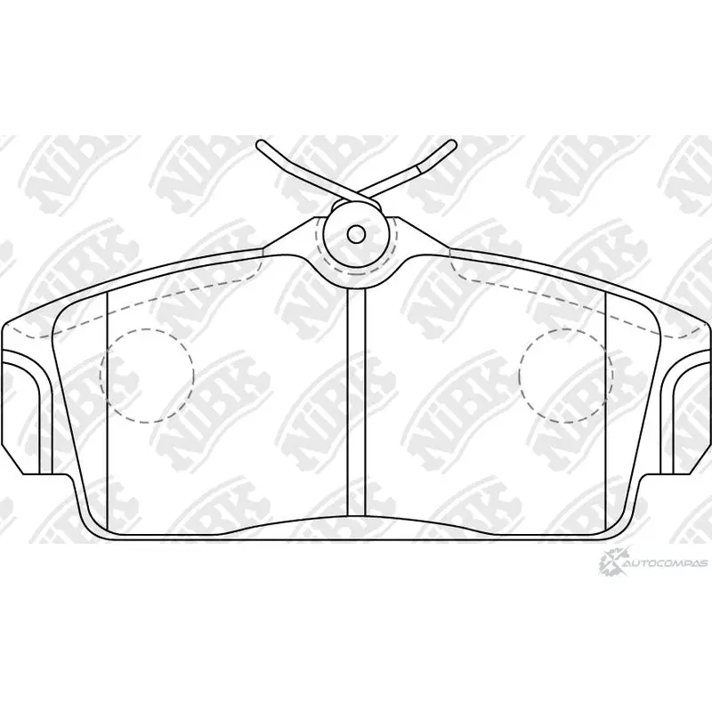 Тормозные колодки дисковые, комплект NIBK 4582409057022 JN3VP G6 PN2230 3835331 изображение 0