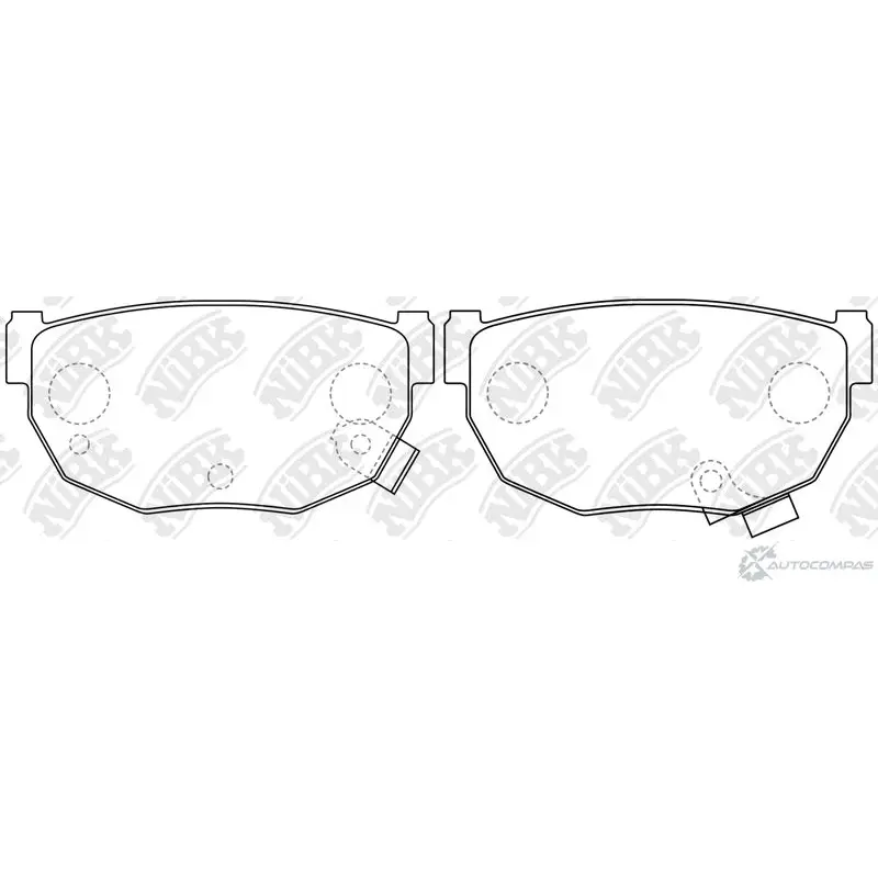 Тормозные колодки дисковые, комплект NIBK PN2235 1437122922 TQ9A S изображение 0