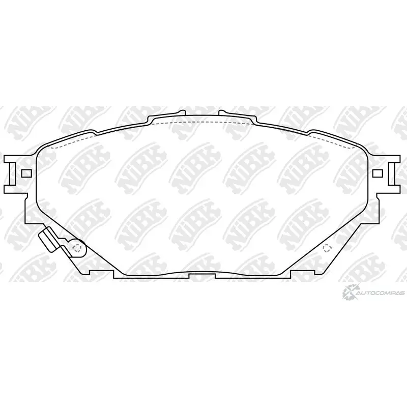 Тормозные колодки дисковые, комплект NIBK 721215724 AY8C 5 PN23001