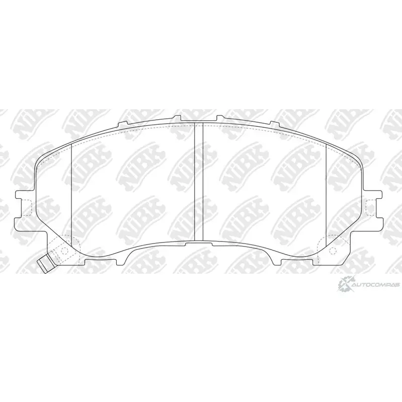 Тормозные колодки дисковые, комплект NIBK PN2808 3835384 TX78 EXE