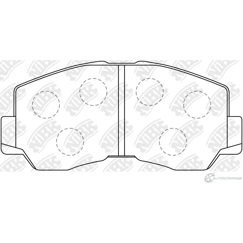 Тормозные колодки дисковые, комплект NIBK 3835389 4582409057107 X5PD XHI PN3084