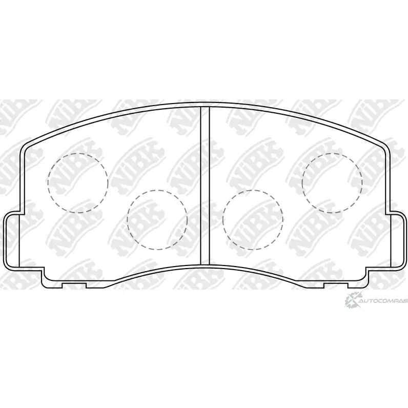 Тормозные колодки дисковые, комплект NIBK 4580266837108 7 9OMW 3835407 PN3115