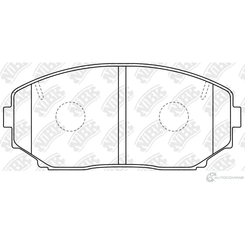 Тормозные колодки дисковые, комплект NIBK PN3813 1436738255 ZJWY F