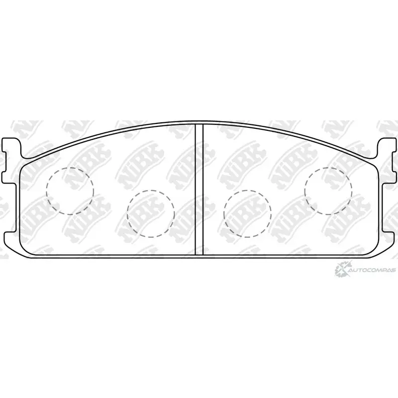 Тормозные колодки дисковые, комплект NIBK 4580266837887 3835458 PN4083 YOXN Z изображение 0