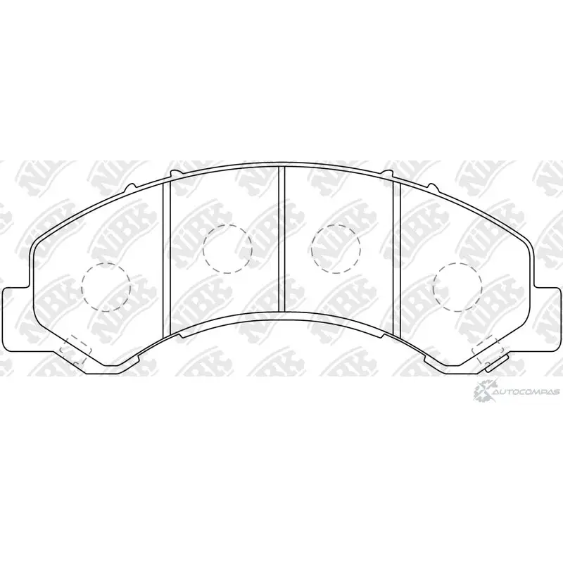 Тормозные колодки дисковые, комплект NIBK 4582431706929 6QY JLXV 3835478 PN4491 изображение 0