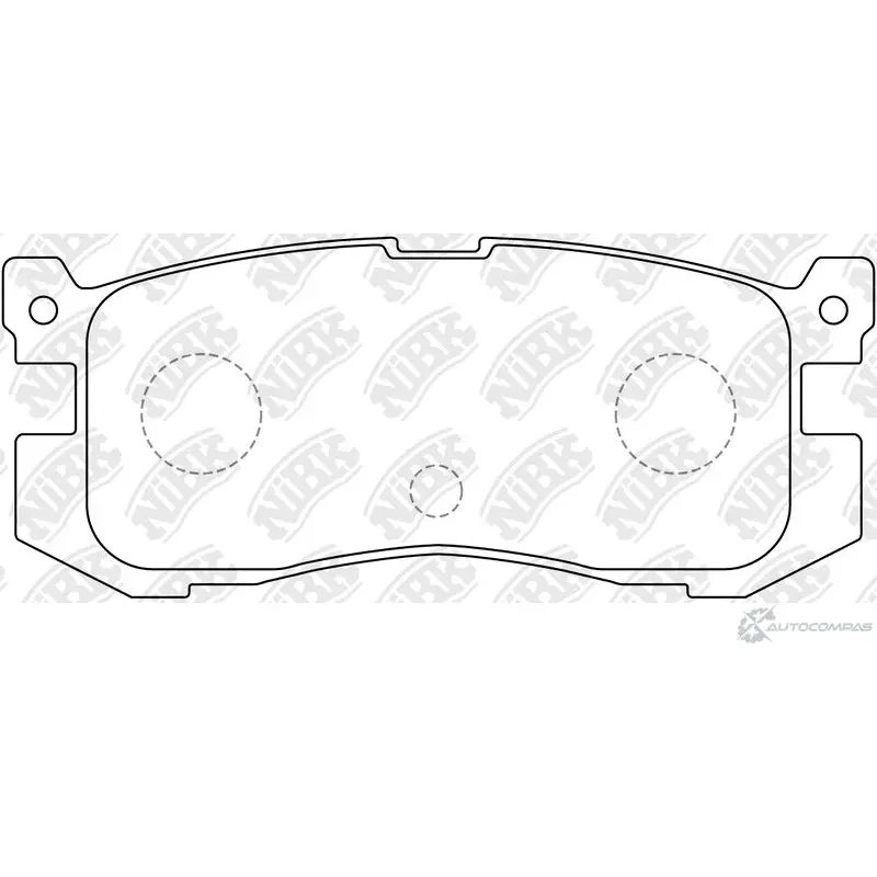 Тормозные колодки дисковые, комплект NIBK 4582431705809 PN5195 D55SR 0 3835503