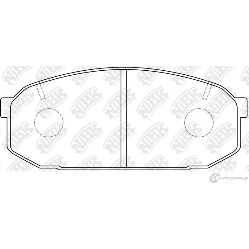 Тормозные колодки дисковые, комплект NIBK PN5300 B LHDA 3835516 4582431708602
