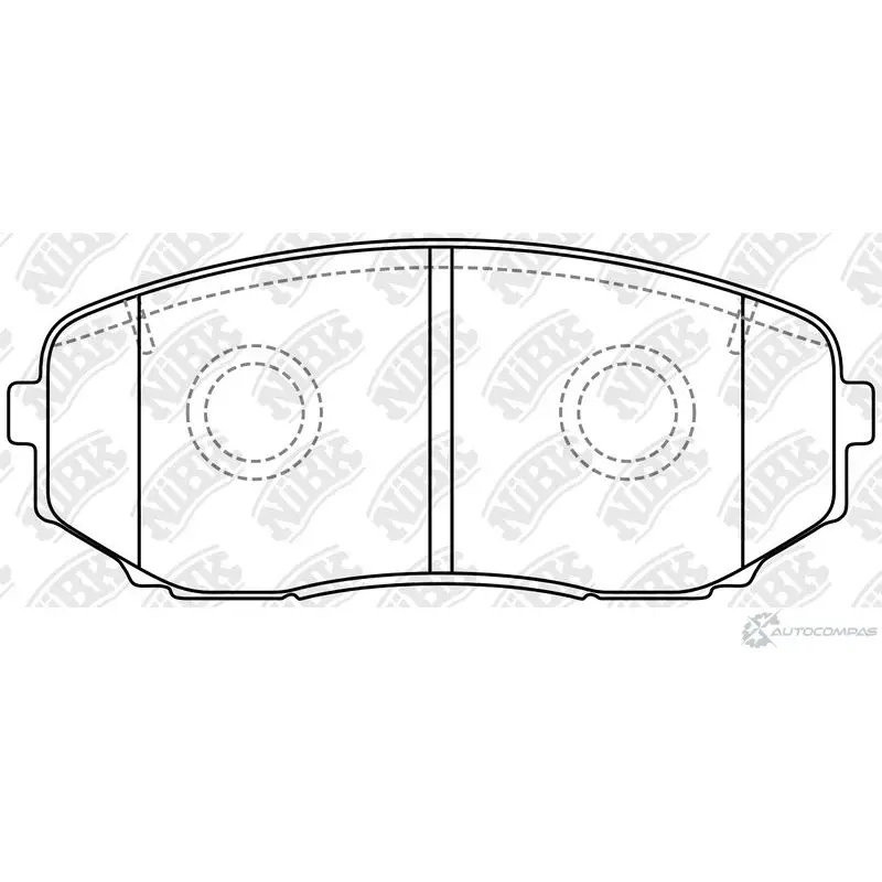 Тормозные колодки дисковые, комплект NIBK PN5561 1436738265 7F NIOX