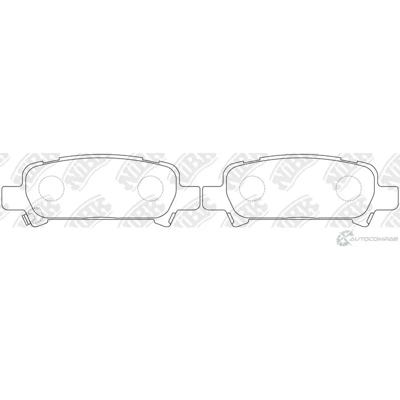 Тормозные колодки дисковые, комплект NIBK FX E29UM PN7415 4582431703263 3835568