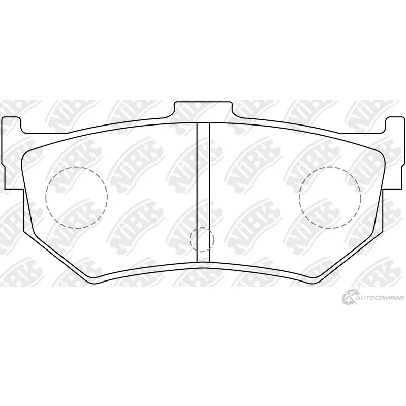 Тормозные колодки дисковые, комплект NIBK PN8076 NHPOI5 6 1437122941