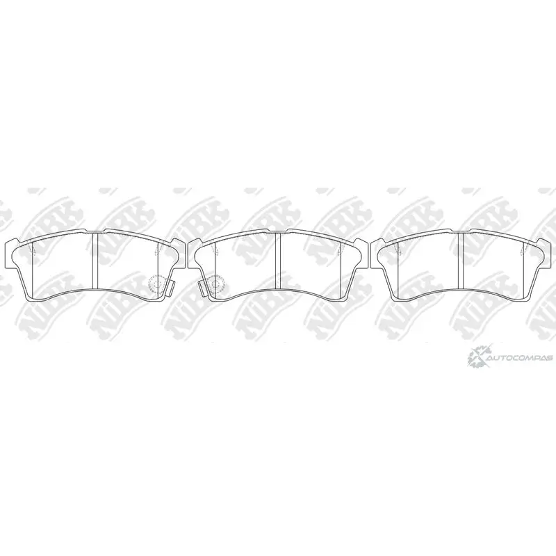 Тормозные колодки дисковые, комплект NIBK PN8815 S13O D 1436738283 изображение 0