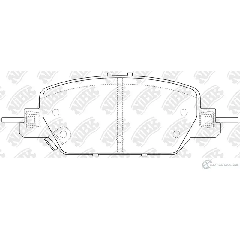 Тормозные колодки дисковые, комплект NIBK 1436738285 T N0AZ7 PN8817