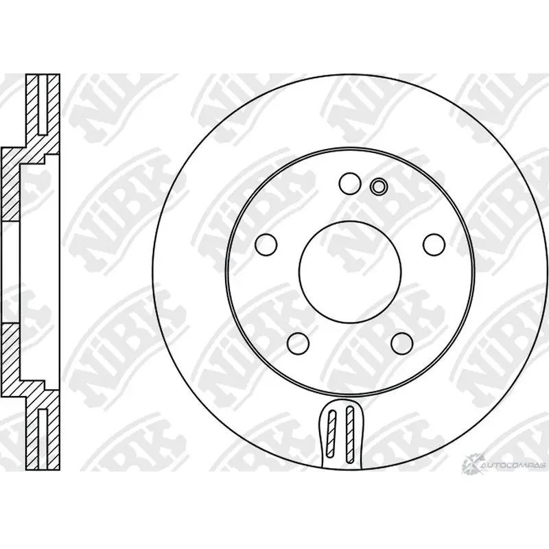 Тормозной диск Nibk 1437123283 X3 KHD8L UTPCP RN1108V изображение 0