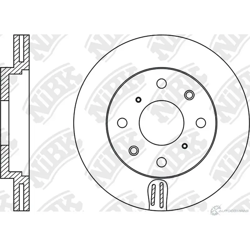 Тормозной диск Nibk 39 J9I 4A6MM RN1138V 1437123306 изображение 0