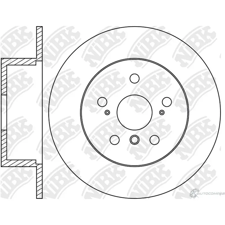 Тормозной диск NIBK BP 63B0 3835904 RN1232 4580270671859 изображение 0