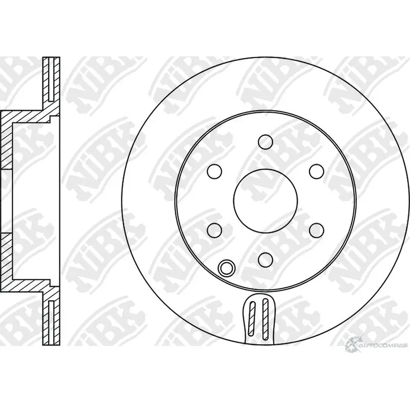 Тормозной диск Nibk MR8U46J RN1420V 1437123504 M 13HA4 изображение 0