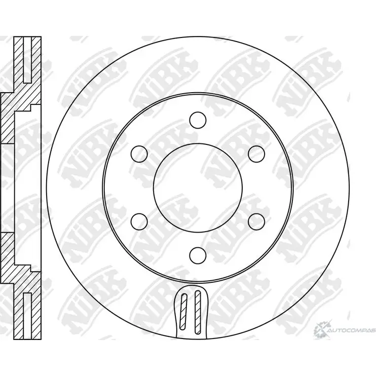 Тормозной диск Nibk AM ML1P 1437123659 14S0QG RN1635V изображение 0