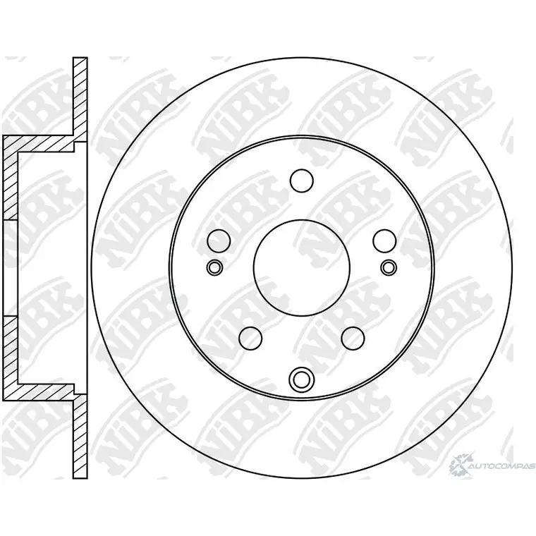 Тормозной диск NIBK 1270860650 RN1811 1 T91BLW изображение 0