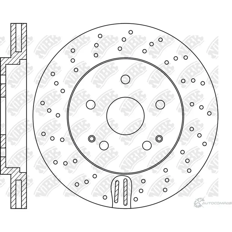 Тормозной диск NIBK SN PVFV RN1863DSET 1270861118 изображение 0
