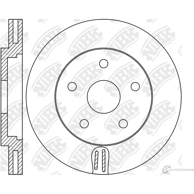 Тормозной диск Nibk FJMS7S ONZ RCF6 RN1885V 1437123816 изображение 0