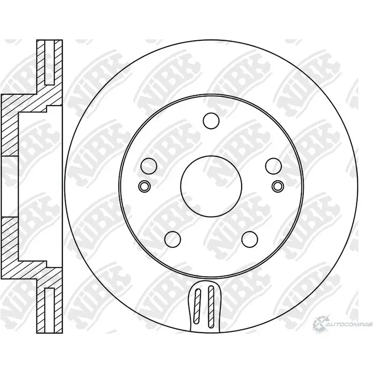 Тормозной диск Nibk 1437123917 2PQH1 UN YFJS RN2032V изображение 0