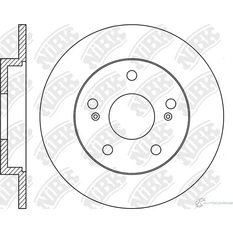 Тормозной диск NIBK QYX4 QX 1436738548 RN2037 изображение 0
