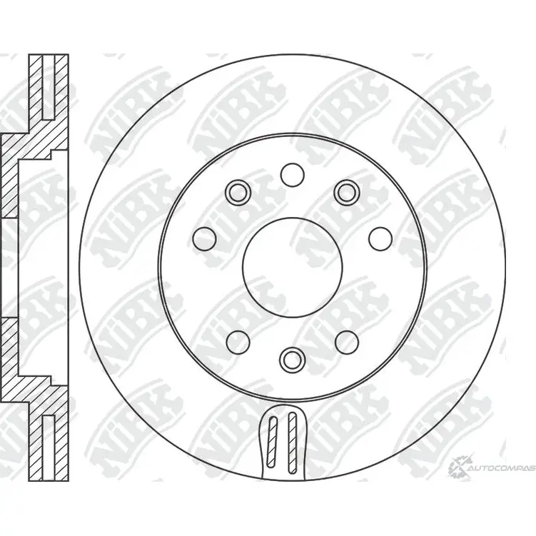 Тормозной диск Nibk 2HY F6AI RN2160V 2S1CI7L 1437123999 изображение 0